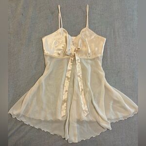 90s Vintage Gold VS Slip Dress
